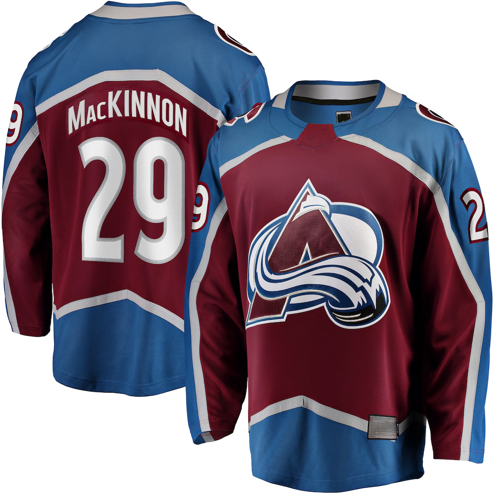 Choea C.Avalanche #29 Nathan MacKinnon Burgundy Home Breakaway Jerseys
