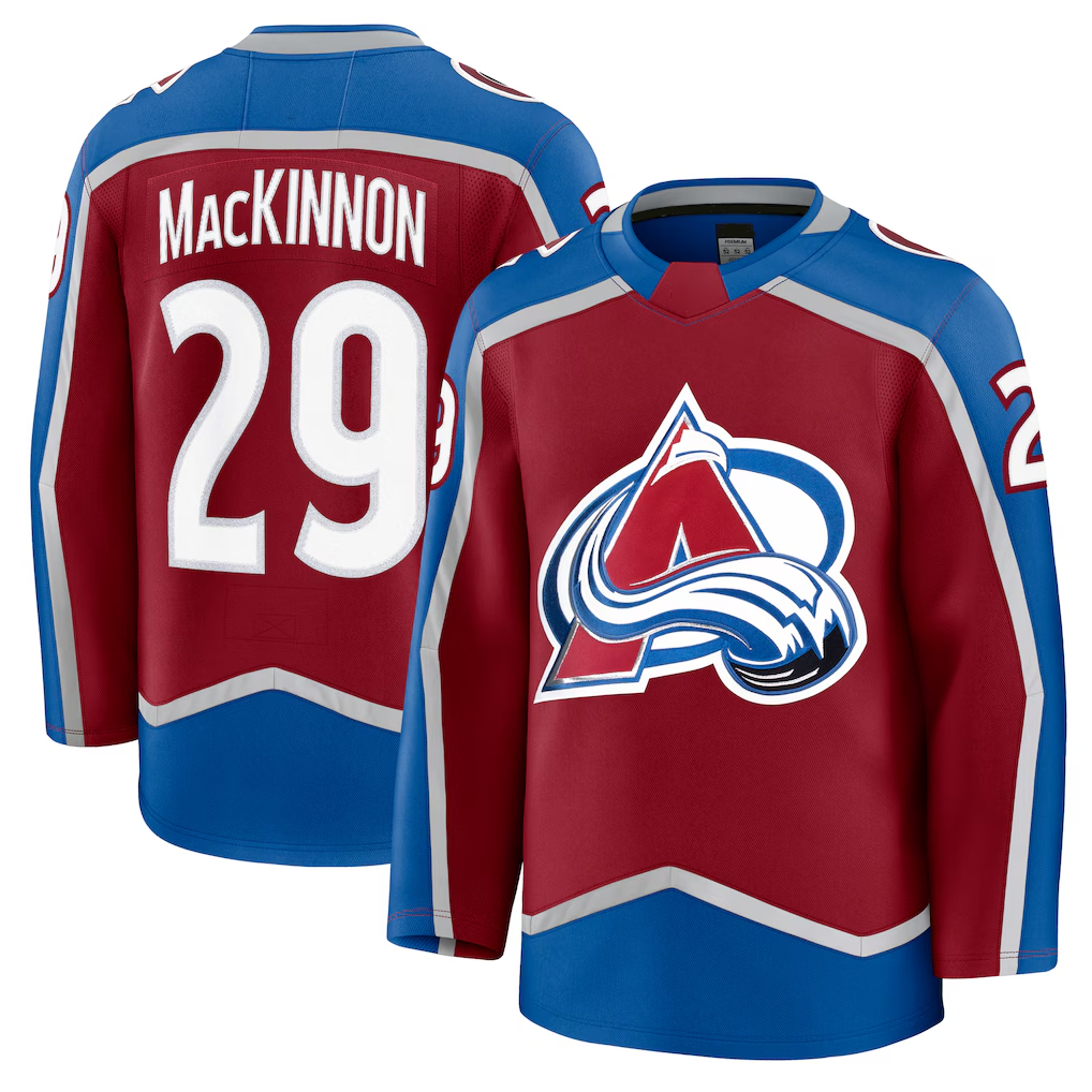 Choea C.Avalanche #29 Nathan MacKinnon Burgundy Home Premium Jerseys