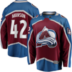 Choea C.Avalanche #42 Josh Manson Burgundy Home Breakaway Player Jerseys