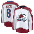 Choea C.Avalanche #8 Cale Makar White Away Premium Jerseys