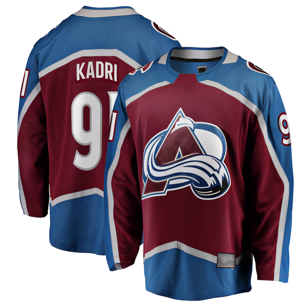 Choea C.Avalanche #91 Nazem Kadri Burgundy Home Breakaway Jerseys
