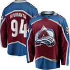 Choea C.Avalanche #94 Joel Kiviranta Maroon Home Premier Breakaway Player Jerseys
