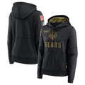 Choea C.Bears Black Salute to Service Pullover Hoodies Limited Blank Player Stitched Jerseys