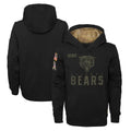 Choea C.Bears Black Salute to Service Pullover Hoodies Limited Home Blank Player Stitched Jerseys
