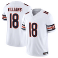 Choea C.Bears #18 Caleb Williams White Vapor F.U.S.E. Limited Jersey Player Stitched Jerseys