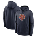 Choea C.Bears Navy Salute to Service Pullover Hoodies Limited Blank Player Stitched Jerseys