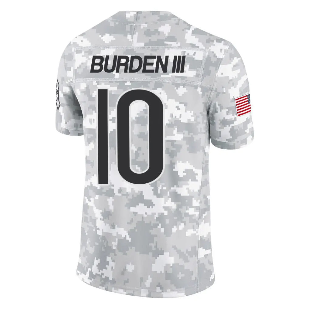 Choea C.Bears #10 Luther Burden III Player Arctic Camo Salute to Service Limited Stitched Jerseys