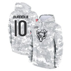 Choea C.Bears #10 Luther Burden III Player Arctic Camo Salute to Service Pullover Hoodies Limited Stitched Jerseys