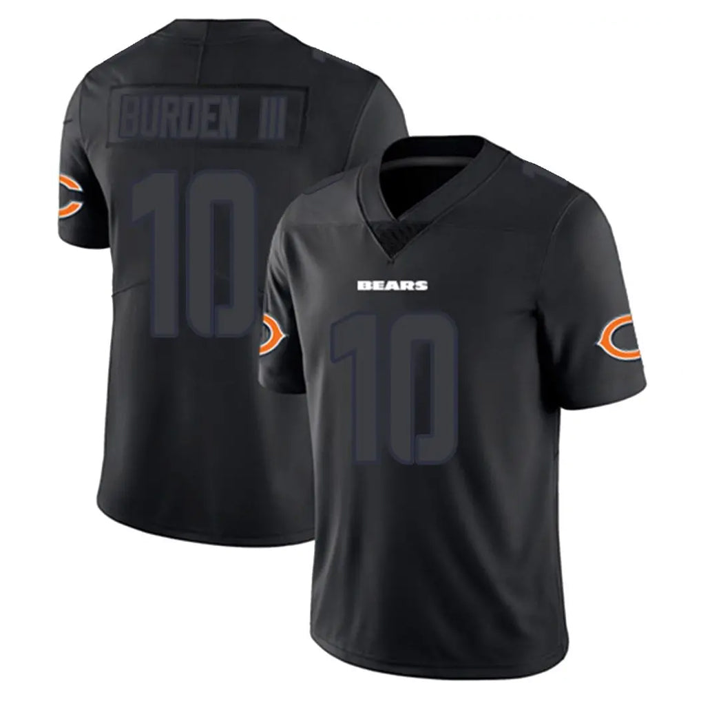 Choea C.Bears #10 Luther Burden III Player Black Impact Limited Game Stitched Jerseys