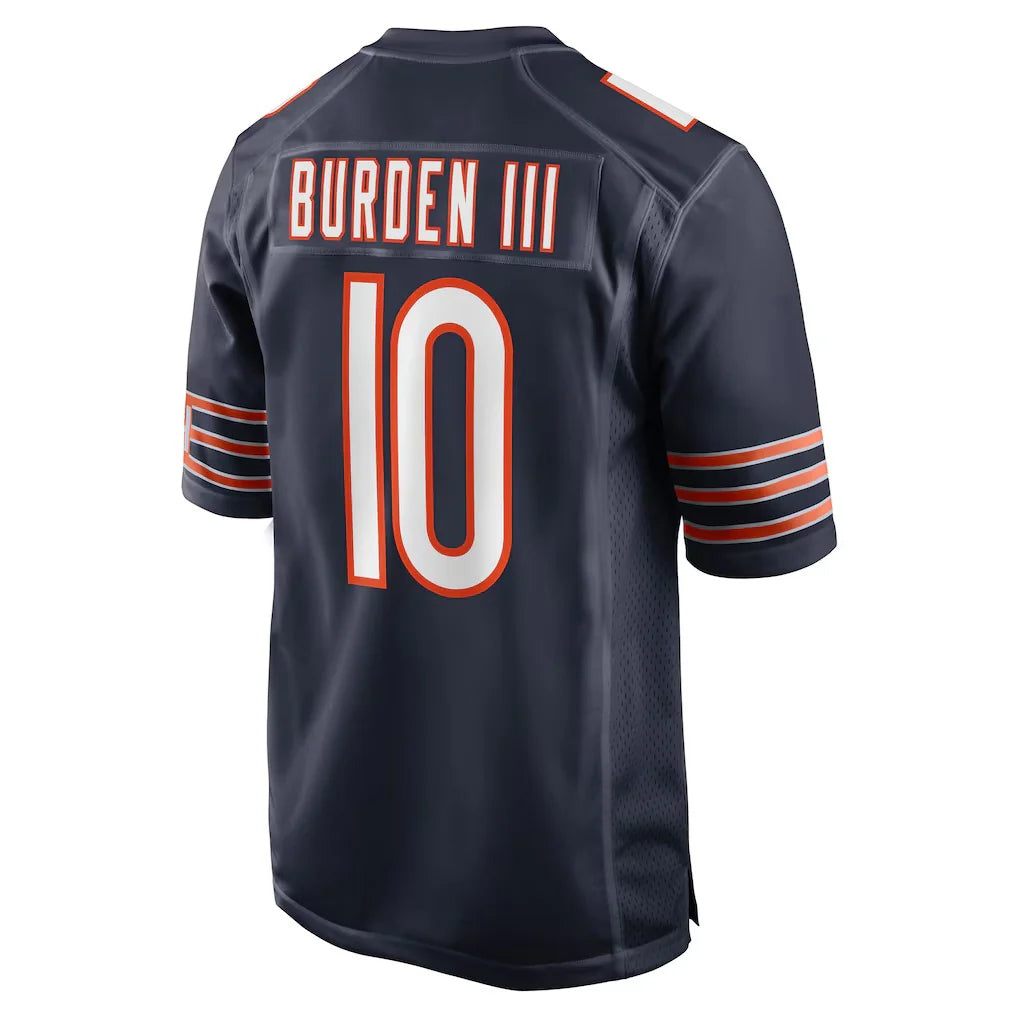 Choea C.Bears #10 Luther Burden III Player Navy Home Game Stitched Jerseys