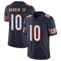 Choea C.Bears #10 Luther Burden III Player Navy Vapor Untouchable Limited Home Game Stitched Jerseys
