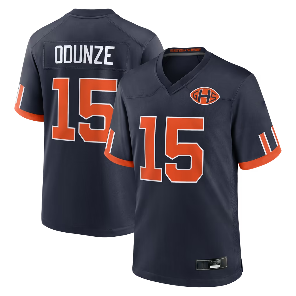 Choea C.Bears #15 Rome Odunze Navy 2026 Rivalries Collection Game Stitched Jerseys