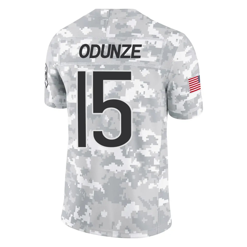 Choea C.Bears #15 Rome Odunze Player Arctic Camo Salute to Service Limited Stitched Jerseys