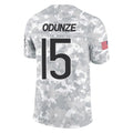 Choea C.Bears #15 Rome Odunze Player Arctic Camo Salute to Service Limited Stitched Jerseys