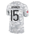 Choea C.Bears #15 Rome Odunze Player Arctic Camo Salute to Service Limited Stitched Jerseys