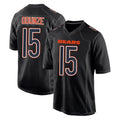 Choea C.Bears #15 Rome Odunze Player Carbon Black Fashion Game Stitched Jerseys