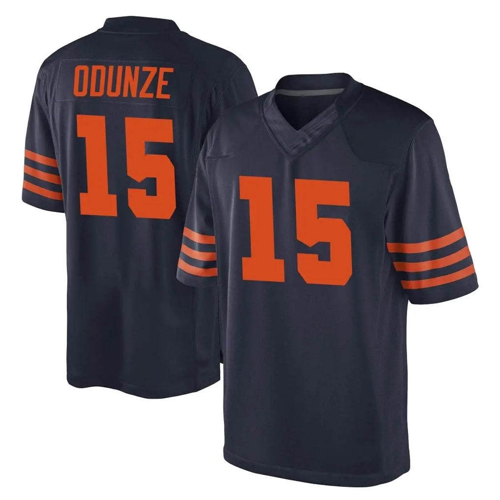 Choea C.Bears #15 Rome Odunze Player Navy Blue Alternate Vapor Untouchable Limited Stitched Jerseys