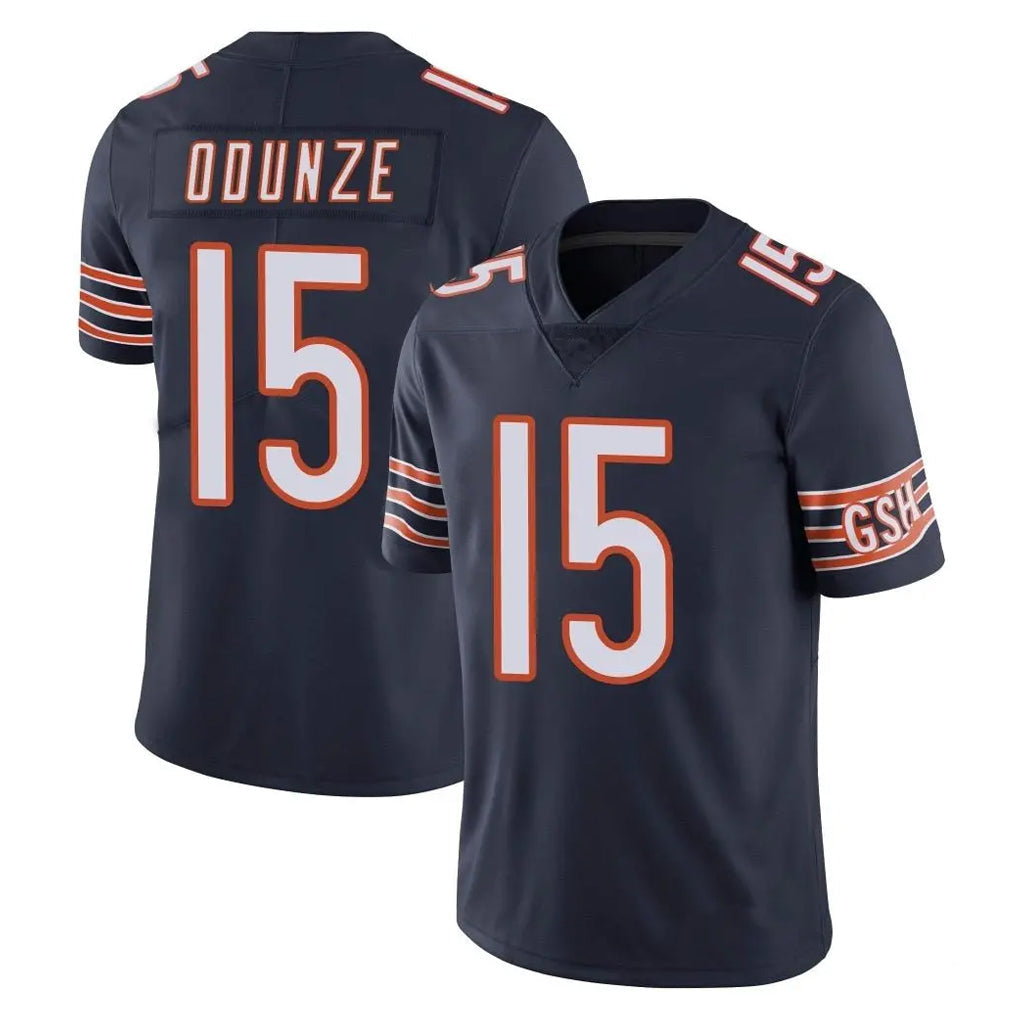 Choea C.Bears #15 Rome Odunze Player Navy Vapor Untouchable Limited Home Game Stitched Jerseys