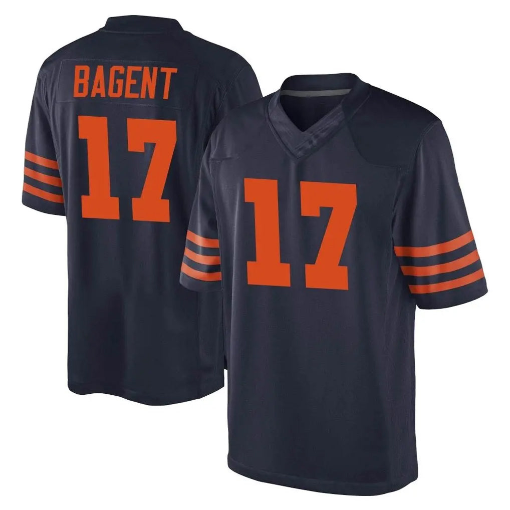 Choea C.Bears #17 Tyson Bagent Player Navy Blue Alternate Game Stitched Jerseys