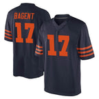 Choea C.Bears #17 Tyson Bagent Player Navy Blue Alternate Game Stitched Jerseys