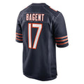 Choea C.Bears #17 Tyson Bagent Player Navy Home Game Stitched Jerseys