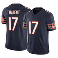 Choea C.Bears #17 Tyson Bagent Player Navy Vapor F.U.S.E. Limited Home Game Stitched Jerseys