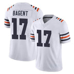 Choea C.Bears #17 Tyson Bagent Player White Classic Vapor Limited Home Game Stitched Jerseys
