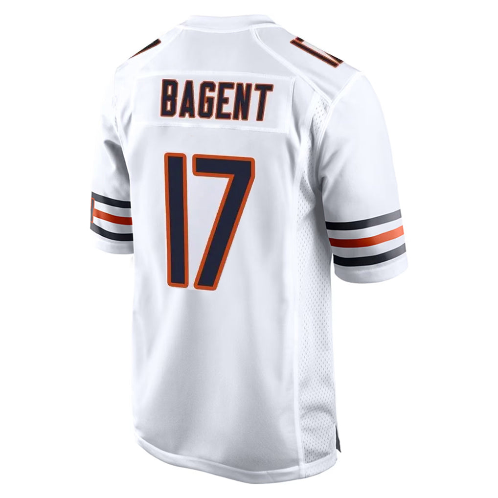Choea C.Bears #17 Tyson Bagent Player White Home Game Stitched Jerseys