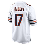 Choea C.Bears #17 Tyson Bagent Player White Home Game Stitched Jerseys