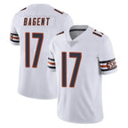 Choea C.Bears #17 Tyson Bagent Player White Vapor Untouchable Limited Home Game Stitched Jerseys