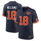Choea C.Bears #18 Caleb Williams Navy 2026 Rivalries Collection Game Stitched Jerseys
