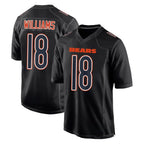 Choea C.Bears #18 Caleb Williams Player Carbon Black Fashion Game Stitched Jerseys