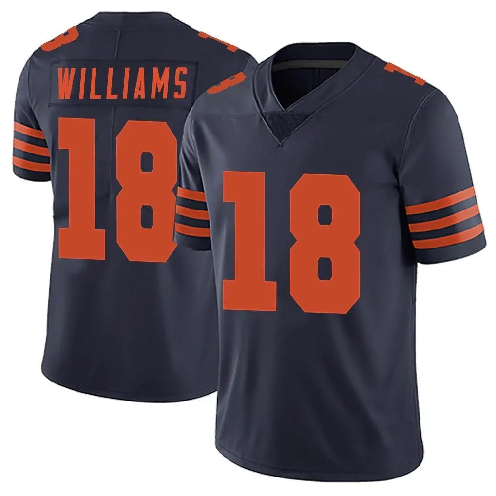 Choea C.Bears #18 Caleb Williams Player Navy Blue Alternate Vapor Untouchable Limited Stitched Jerseys