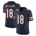 Choea C.Bears #18 Caleb Williams Player Navy Vapor Untouchable Limited Home Game Stitched Jerseys