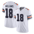 Choea C.Bears #18 Caleb Williams Player White Classic Vapor Limited Home Game Stitched Jerseys