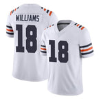 Choea C.Bears #18 Caleb Williams Player White Classic Vapor Limited Home Game Stitched Jerseys