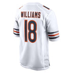 Choea C.Bears #18 Caleb Williams Player White Home Game Stitched Jerseys