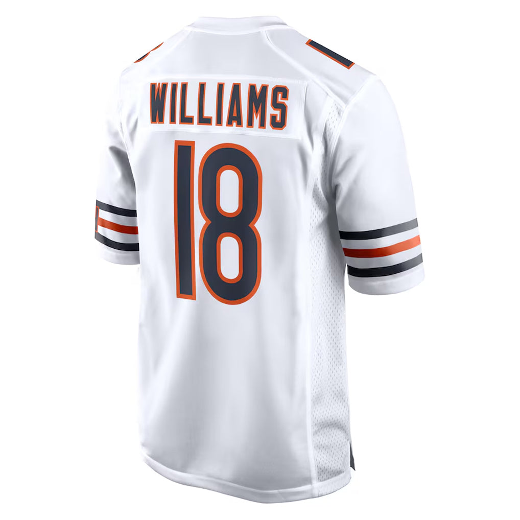 Choea C.Bears #18 Caleb Williams Player White Home Game Stitched Jerseys