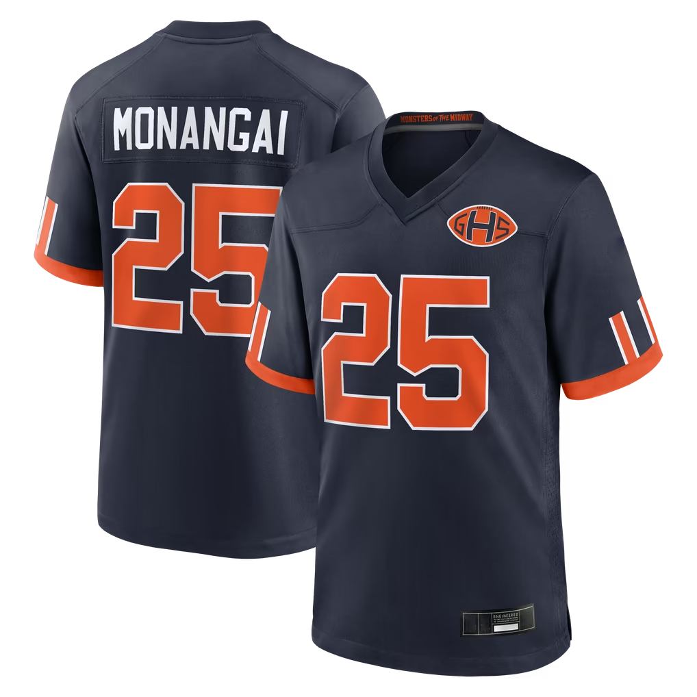 Choea C.Bears #25 Kyle Monangai Navy 2026 Rivalries Collection Game Stitched Jerseys