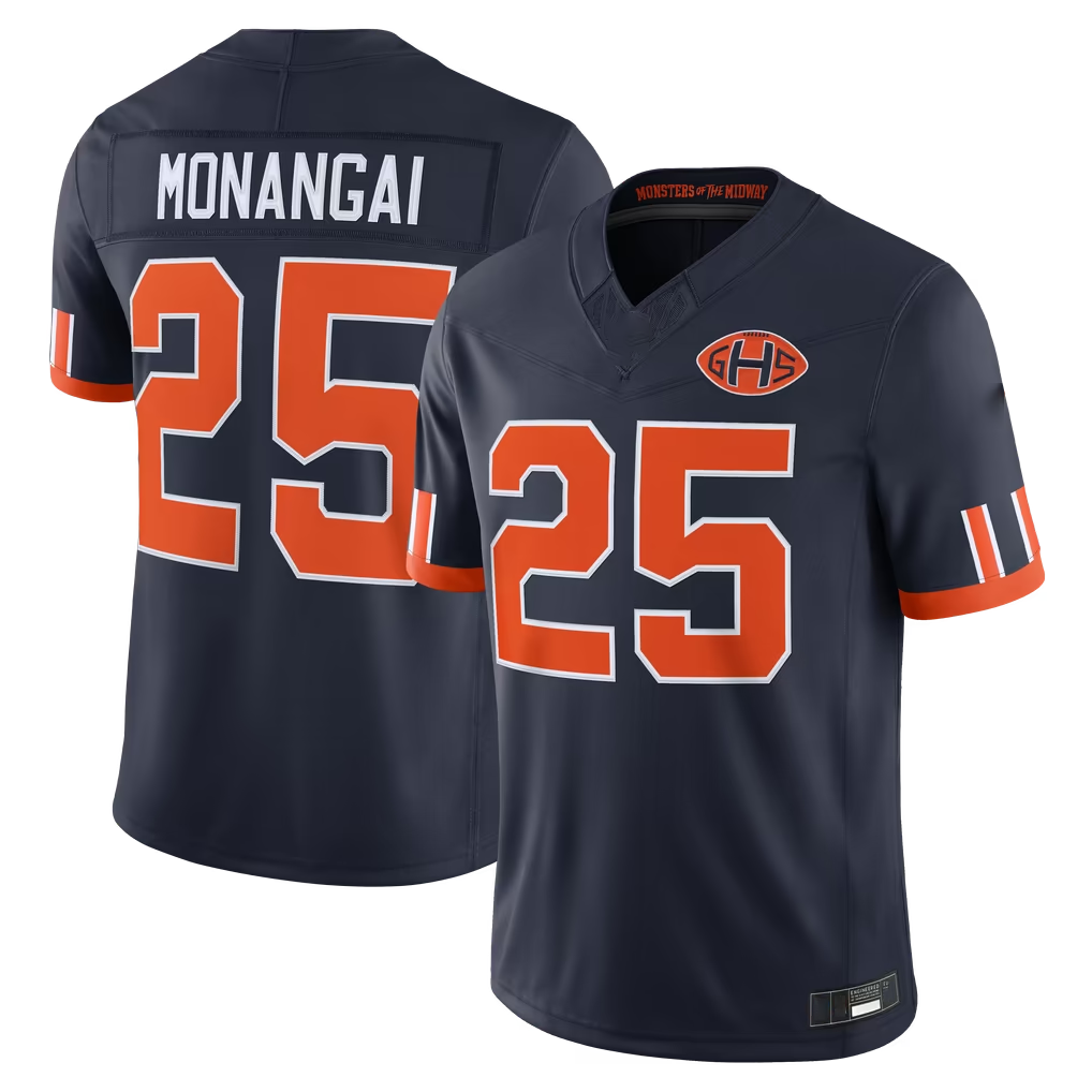 Choea C.Bears #25 Kyle Monangai Navy 2026 Rivalries Collection Stitched Limited Stitched Jerseys