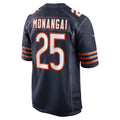 Choea C.Bears #25 Kyle Monangai Navy Team Game Stitched Jerseys