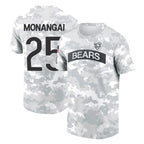 Choea C.Bears #25 Kyle Monangai Player Arctic Camo Salute to Service Performance T-Shirt Limited Stitched Jerseys