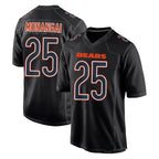 Choea C.Bears #25 Kyle Monangai Player Carbon Black Fashion Game Stitched Jerseys