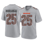 Choea C.Bears #25 Kyle Monangai Player Gray Atmosphere Fashion Game Stitched Jerseys