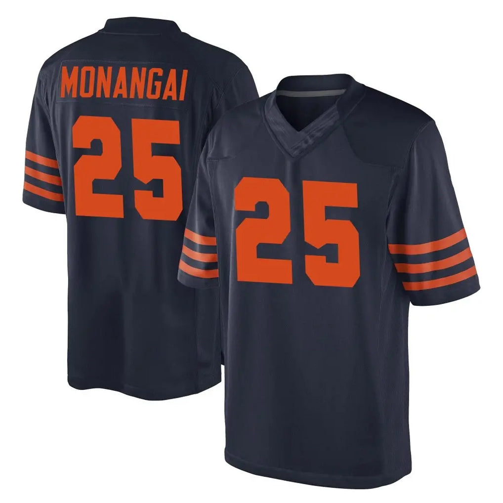 Choea C.Bears #25 Kyle Monangai Player Navy Blue Alternate Game Stitched Jerseys