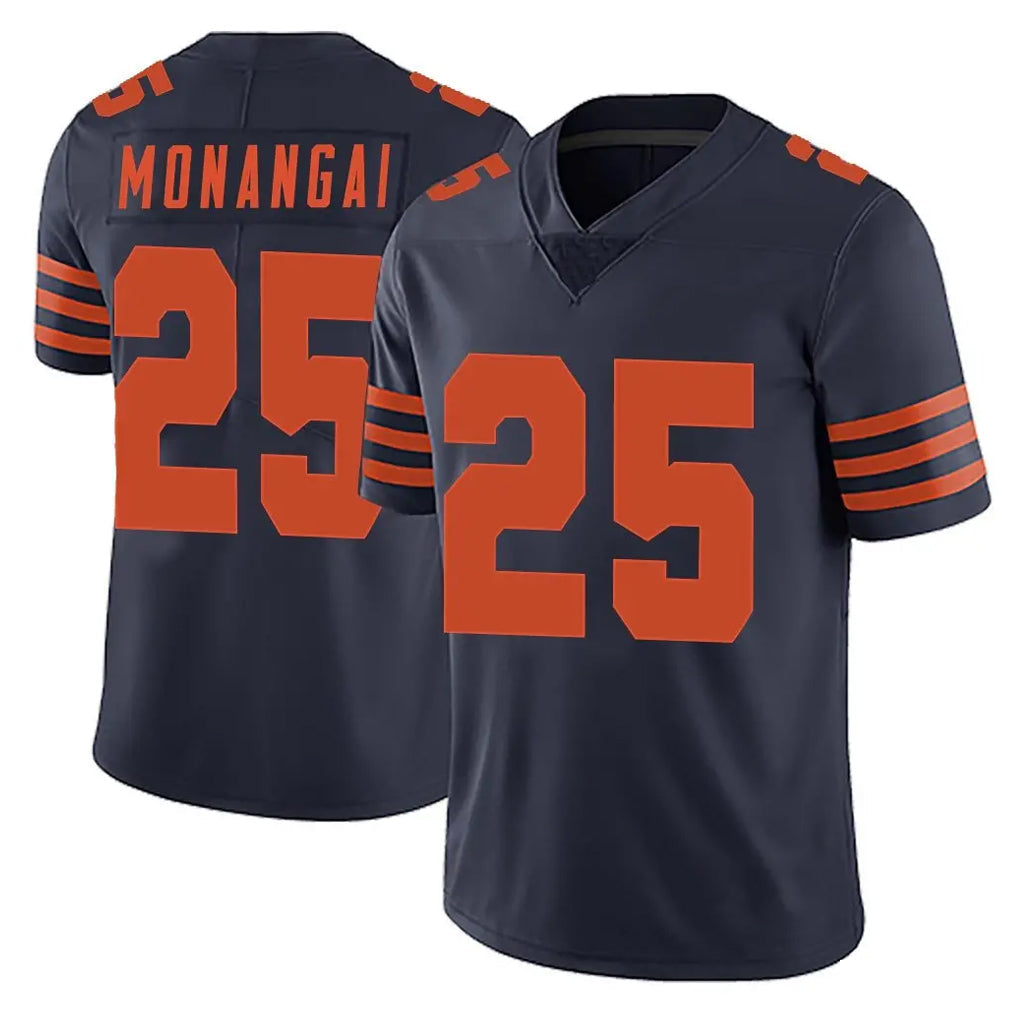 Choea C.Bears #25 Kyle Monangai Player Navy Blue Alternate Vapor Untouchable Limited Stitched Jerseys