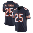Choea C.Bears #25 Kyle Monangai Player Navy Vapor Untouchable Limited Home Game Stitched Jerseys