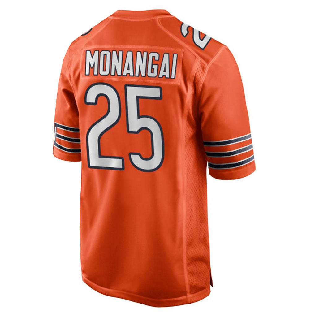 Choea C.Bears #25 Kyle Monangai Player Orange Home Game Stitched Jerseys