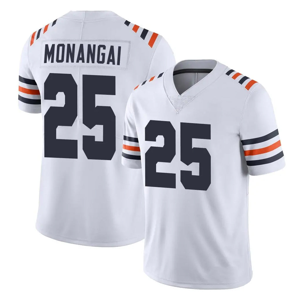 Choea C.Bears #25 Kyle Monangai Player White Classic Vapor Limited Home Game Stitched Jerseys