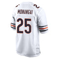 Choea C.Bears #25 Kyle Monangai Player White Home Game Stitched Jerseys